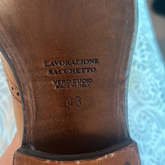 Mens Gabrielli Italian wingtip Oxford shoes size 10 ( Italian size 43) - Picture 5 of 5